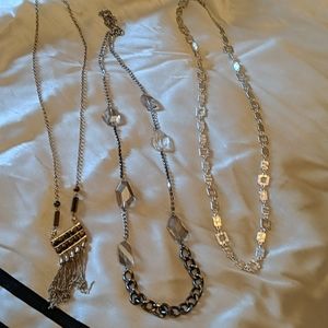 3 long necklaces...free with purchase of anything over 10.00